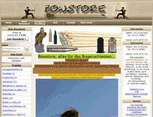 Tablet Screenshot of bowstore.de